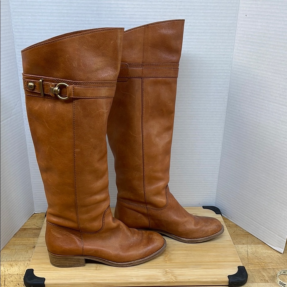 Coach Brown Leather Boots